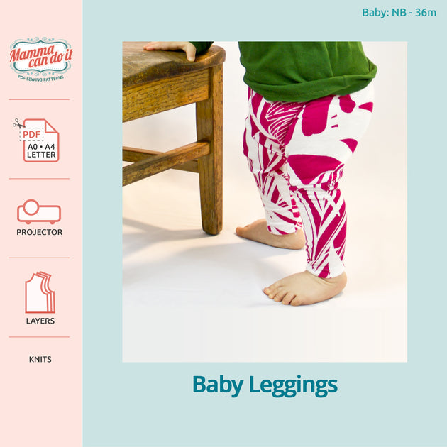 Tæller insekter metan alarm Baby Leggings Sewing Pattern | MammaCanDoIt