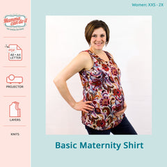 Maternity Shirt Pattern | Basic Maternity Top