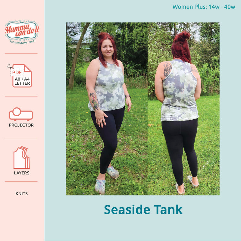Seaside Tank | Women Plus 14w-40w