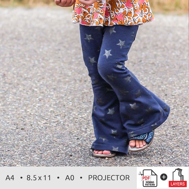 Baby Fit Pants Bell Bottoms Pattern Preemie 7T MammaCanDoIt