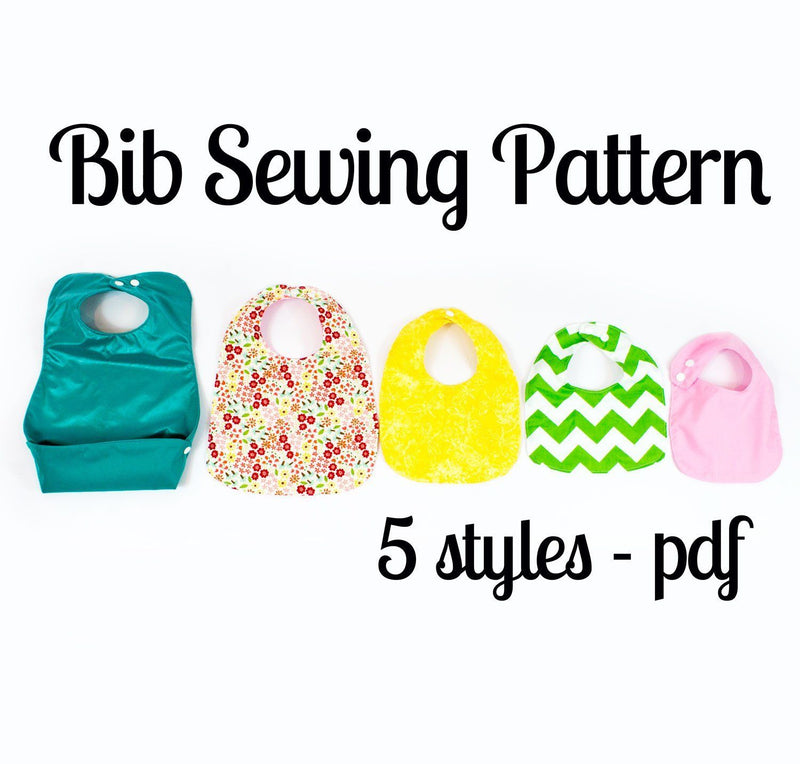 Bib Pattern | 5 styles for baby
