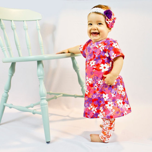 blue dress for baby girl Easy Baby Dress Sewing Pattern main image 1