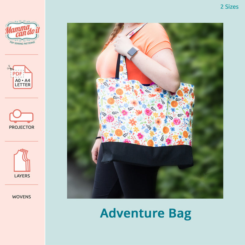 Adventure Bag Pattern | Large & Medium Sizes