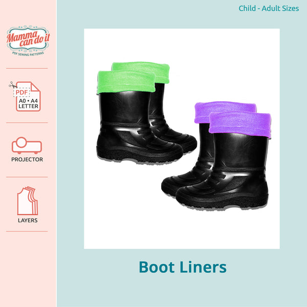 Coats & Clark Boot Liners Pattern