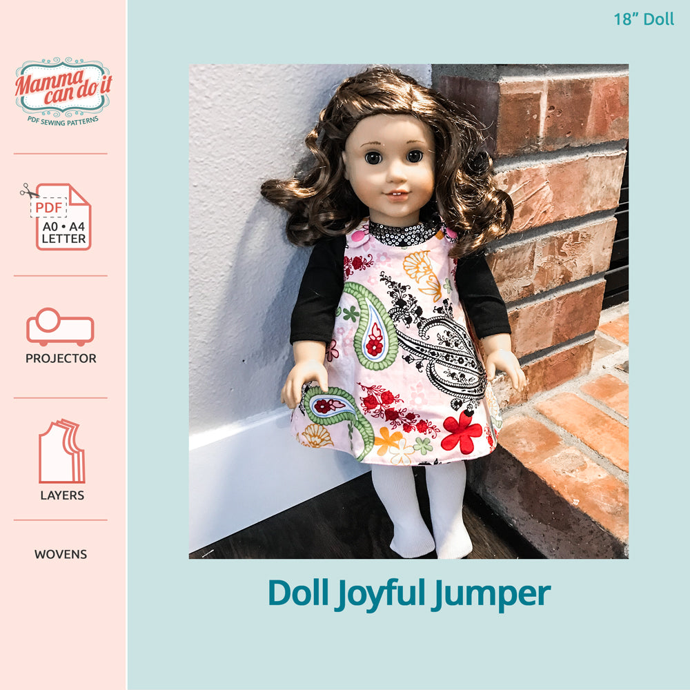 Joyful Jumper Doll Size Pattern | MammaCanDoIt