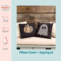 Free DIY Pillow Cover and Applique Pattern