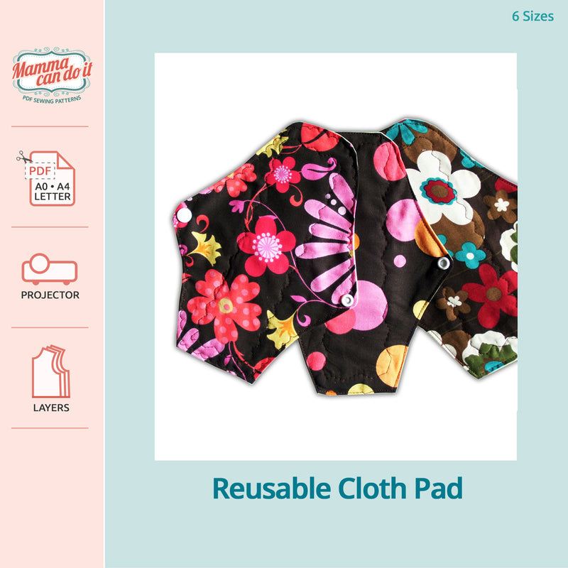 Reusable Cloth Pad PDF Sewing Pattern