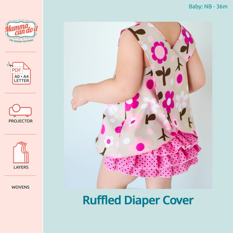 Ruffled Diaper Cover PDF Sewing Pattern