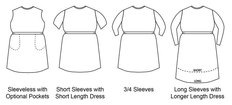 Cinch Dress | Girl, Women and Women Plus Bundle
