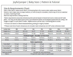 Joyful Jumper PDF Sewing Pattern for newborn through 24 months