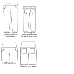 Baby Fit Pants Regular Leg Pattern | Preemie - 7T