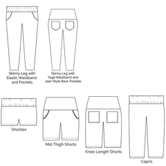 Girl Fit Pants Skinny Leg Pattern | 2T-20
