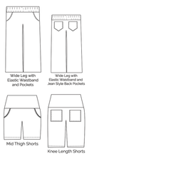 Baby Fit Pants Wide Leg Pattern | Preemie - 7T