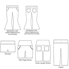 Girl Fit Pants Wide Leg Pattern | 2T-20