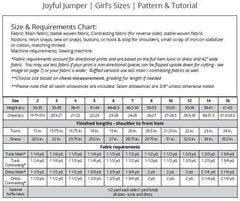 Joyful Jumper PDF Sewing Pattern for sizes 2T through 16
