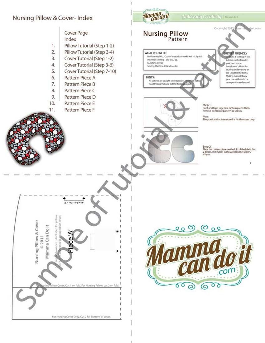 Easy Nursing Pillow Sewing Pattern | MammaCanDoIt easy-nursing-pillow-sewing-pattern-mammacandoit