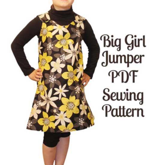 Reversible Big Girl Jumper Pattern | 5-14