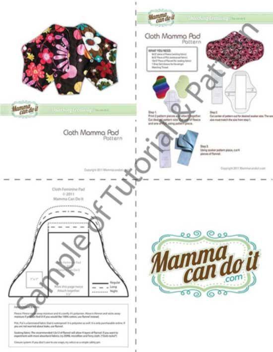 Reusable Cloth Pad Sewing Pattern | MammaCanDoIt