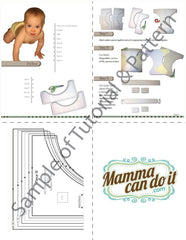 All in one cloth diaper PDF sewing pattern