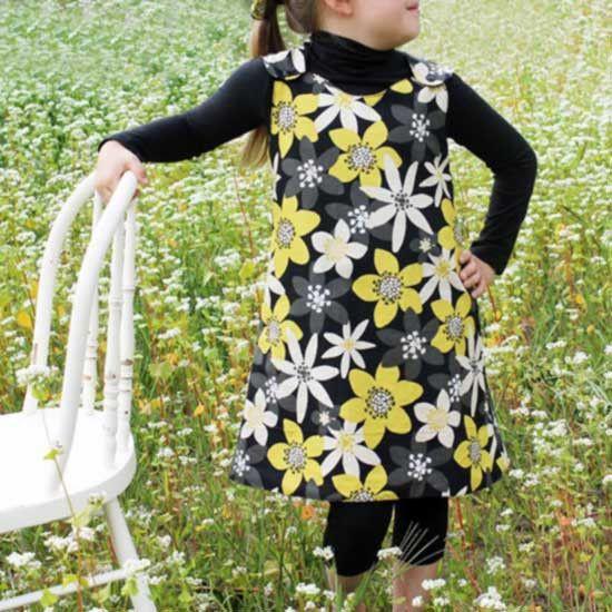 Sewing Pattern Little Girls Jumper Dress Simplicity 2156 Girls
