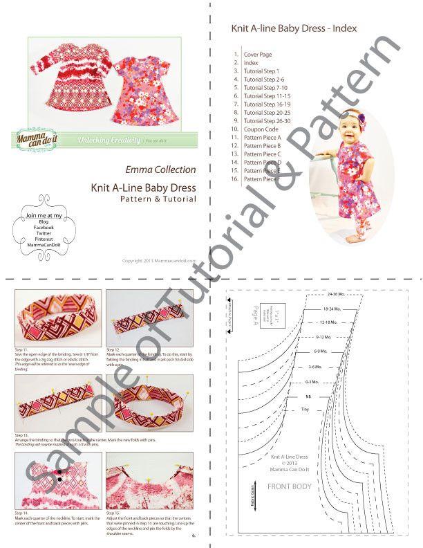 Easy Baby Dress Sewing Pattern | MammaCanDoIt Easy Baby Dress Sewing Pattern | MammaCanDoIt