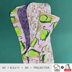Contoured Burp Cloth Sewing Pattern