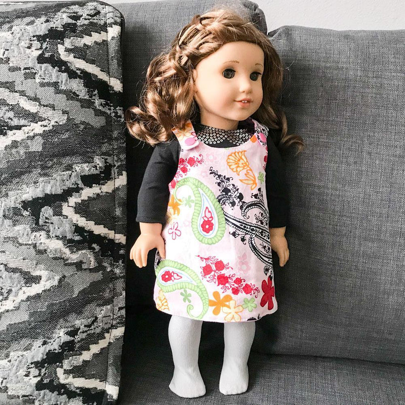  18 inch Doll Reversible Joyful Jumper Dress and Tunic PDF Sewing Pattern