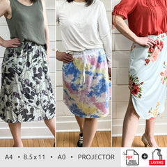 Everyday Skirt Pattern | Women Sizes 00-20