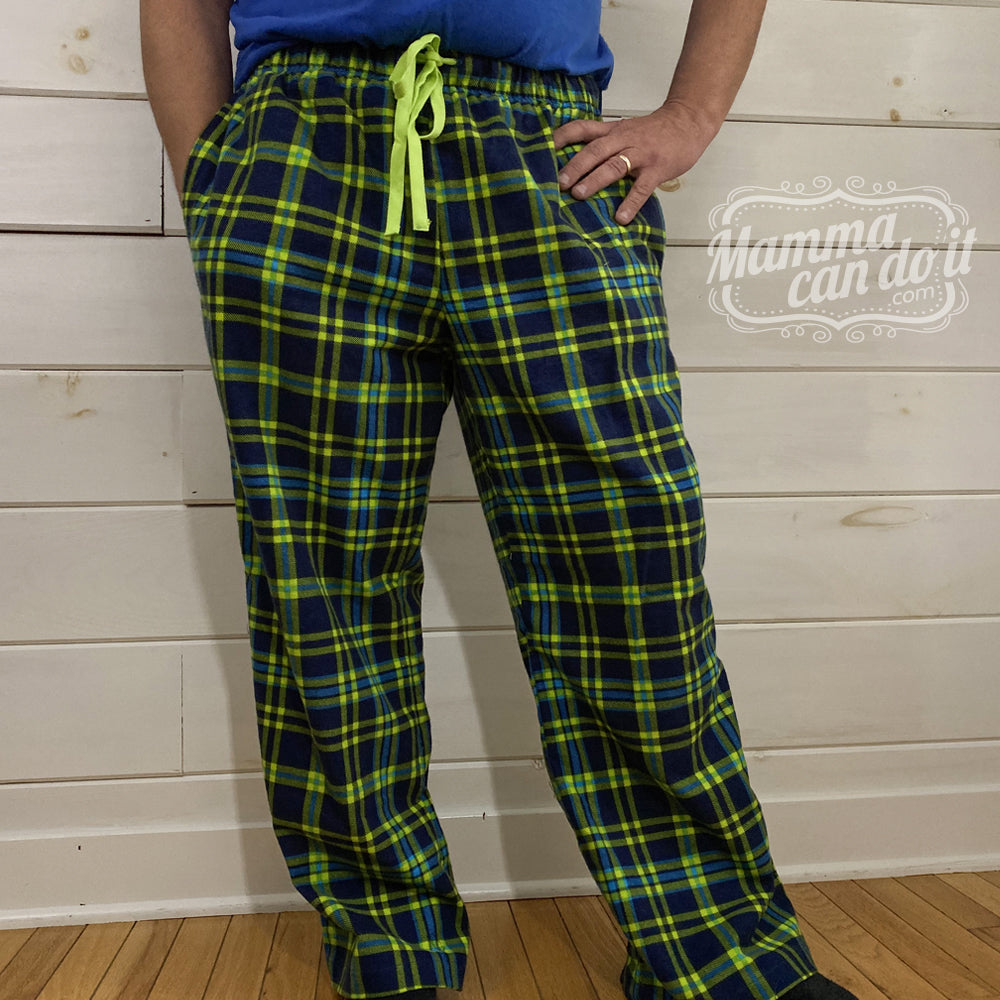 Holly Jolly Pajama Pattern, Adult Sizes - Unisex