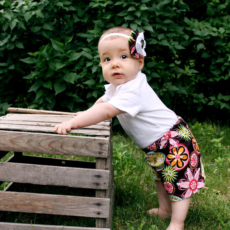 Easy Baby Shorts PDF Sewing Pattern for newborn though 36 months