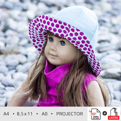Liberty Doll Sun Hat Pattern | 2 Doll Sizes