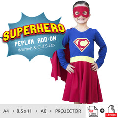 Super Hero Peplum Add on | All Sizes