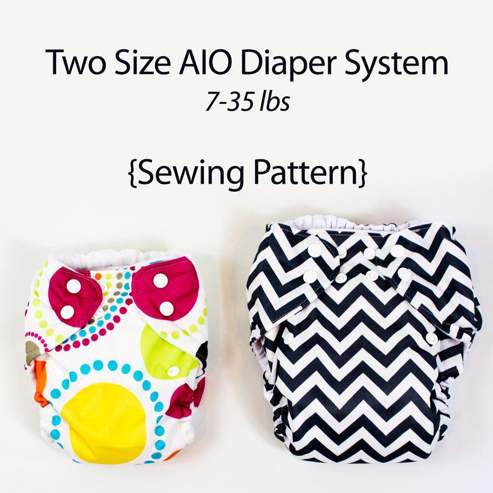 AIO Diaper Pattern Two Size System MammaCanDoIt